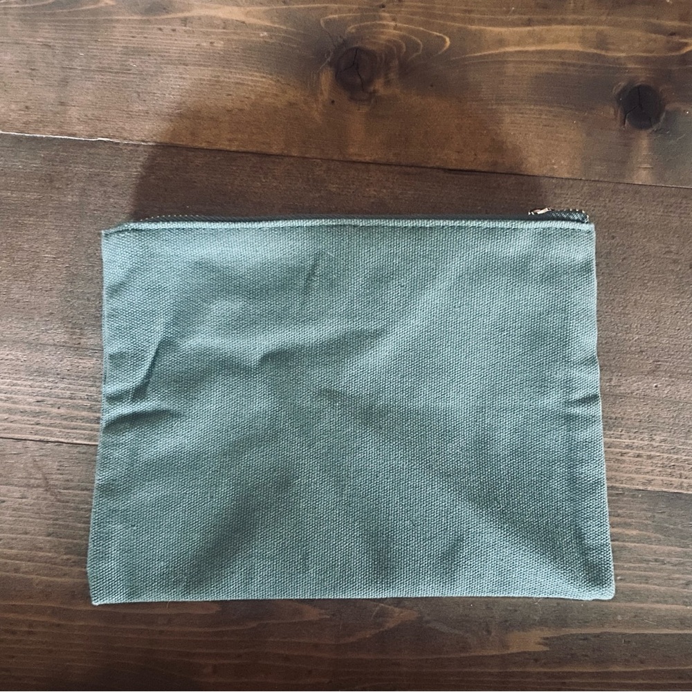 Small green zip bag - Picture 3 of 4